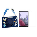 Funda Para A7 Lite T220 Astronaut Chicos Silicona + Vidrio