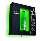 Cartel Luminoso Cerveza Heineken Con Porron Deco Bar Led