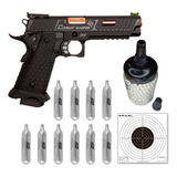 Combo Airsoft Pistola Asg Sti + Cartuchos Co2 + Balines 6mm