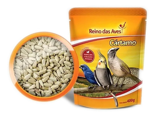 Reino Das Aves Sementes De Cartamo 400g Mlfull