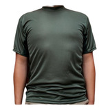 Camiseta Deportivo Gym Lycra Militar Verde