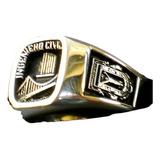 Anillo De Graduación Ingeniero Civil Plata  Varias Escuelas