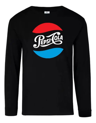 Playera Manga Larga Pepsi Cola Pepsicola Retro Vintage Color