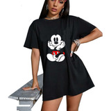 Polera Raton Mickey Seated Oversize Grafimax