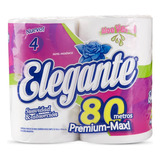 Papel Higienico Elegante Max Aloe Vera (4*80mts) X 10 Paq.