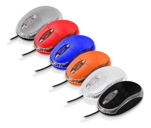 Mouse Usb Optico 1200 Dpi Laptop Pc Notebook Luz Economico