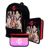 Mochila+ Funda Carpeta+ Cartu De Twice K-pop #428