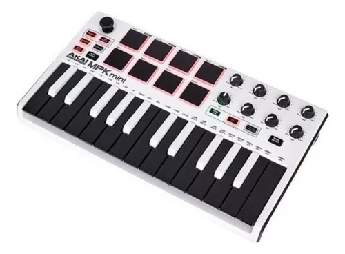 Controlador Akai Mpk Mini Mk2 White Edición Especial