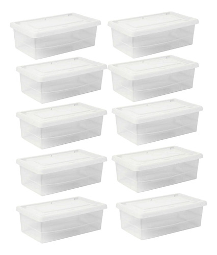 Cajas Organizadoras Multiuso Ideal Zapatos X10 Unidades