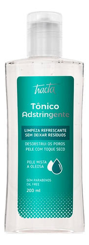 Tônico Limpeza De Pele Tracta Adst Mista Oleosa 200ml Momento De Aplicação Dia Tipo De Pele Todo Tipo De Pele