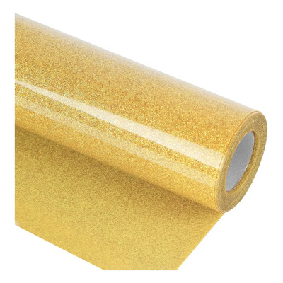 Vinil Textil Detalle Glitter1.5mx30cm Para Camisetas Textile Color Dorado | MercadoLibre