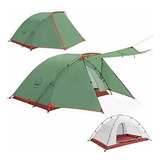 Carpa Kazoo 2 Personas Con Porch Doble Capa Verde