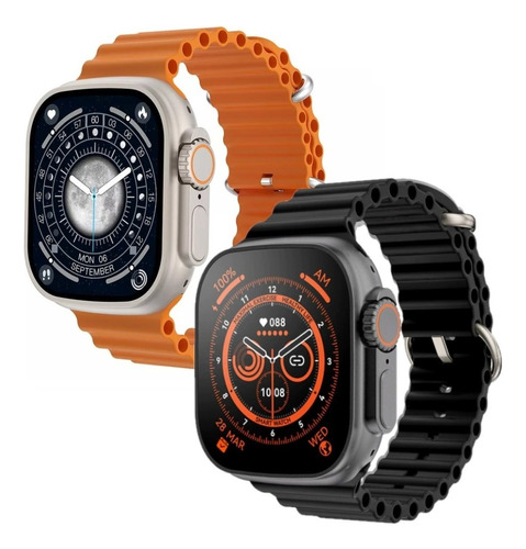 Smartwatch W68+ Ultra Series 8 Nfc Tela 49mm Lancamento Novo