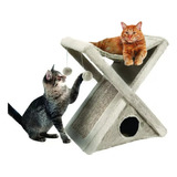 Casa Interactiva Para Gatos Arlee Home Plegable Con Juegos