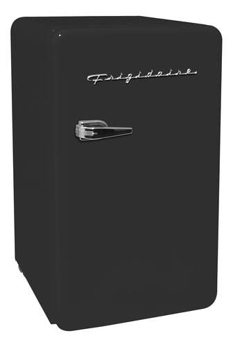 Minirefrigerador Negro Premium Con Diseño Retro Y Compacto 3