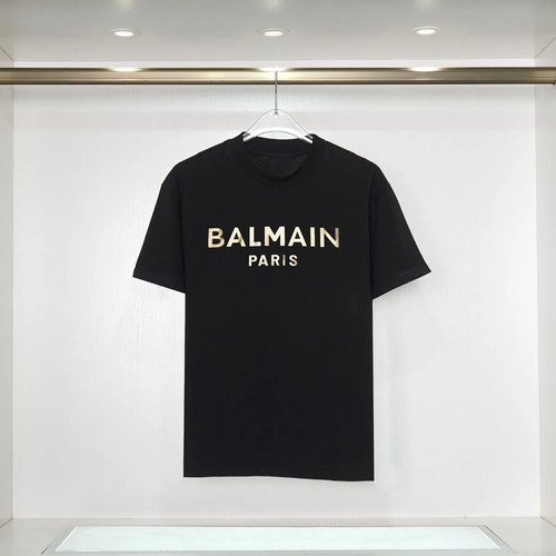 Camiseta Balmain Con Estampado De Letras | Meses sin interés