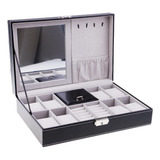 Caja De Organizador De Pulseras Relojes Anillos Joyero