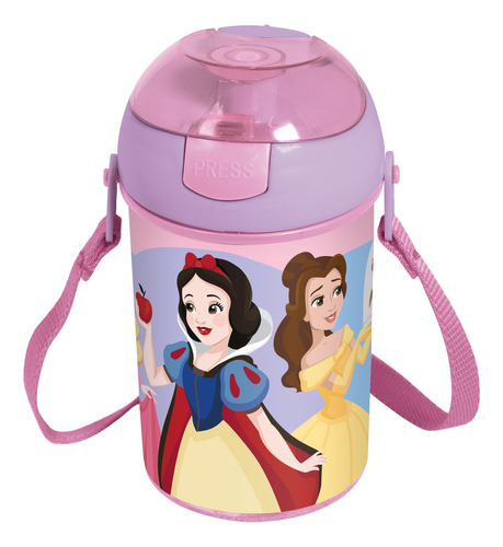 Cantimplora Disney Princesa - Pop Up 450ml Con Correa - Stor