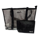 Bolsa E Necessaire Mark Avon Cor Cristal/preto Cor Da Correia De Ombro Preto