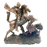 São Jorge E O Dragão Santo Guerreiro Protetor 27 Cm Veronese