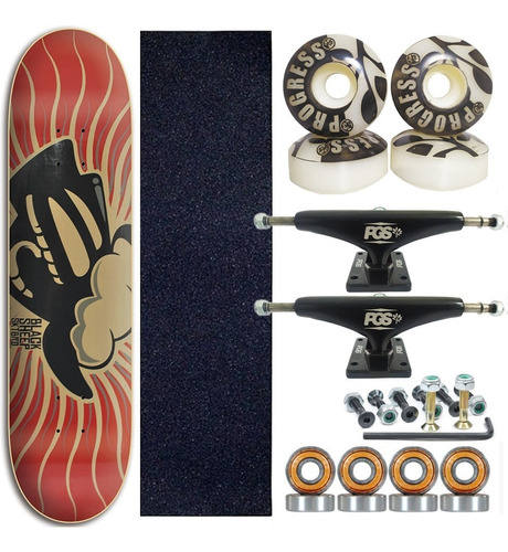 Skate Profissional Black Sheep 8.0 Rolamento Abec Roda 53mm