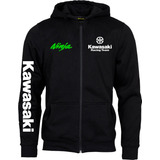 Campera Kawasaki Racing Xxxl Algodon Frisado Moto Estampado