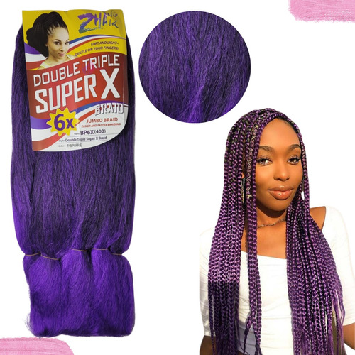 Cabelo Jumbo Jumbão Super X Tranças Kanekalon Box Braid 400g