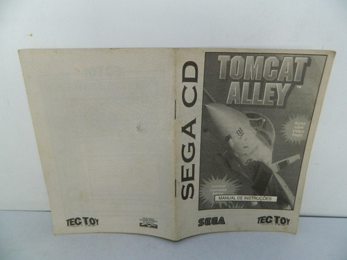 Só O Manual Do Tomcat Alley Original Tectoy P/ Sega Cd