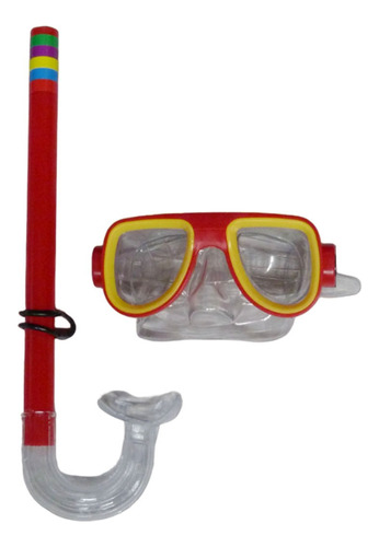 Equipo Snorkel + Mascara Junior Luneta Silicona Buceo