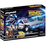 Figura Armable Playmobil Back To The Future Delorean 64 Pzas