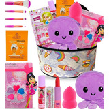 Kit De Maquiagem Batom Sombra Maleta Infantil Completo