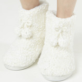 Pantufla Bota Home Ivory