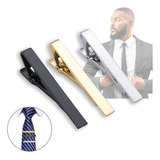 Clip Corbata Con Resorte De Metal 3 Pcs Regalo Para Hombres