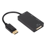 Adaptador De Vídeo Portátil 3 En 1 De Displayport A Vga