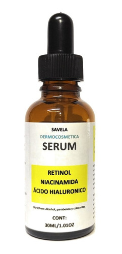 Serum Facial Retinol, Ácido Hialuronico Y Niacinamida 30ml