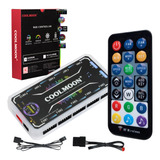 Controladora Rgb 6 Pinos Coolmoon E Controle Rgb Musica #dsb