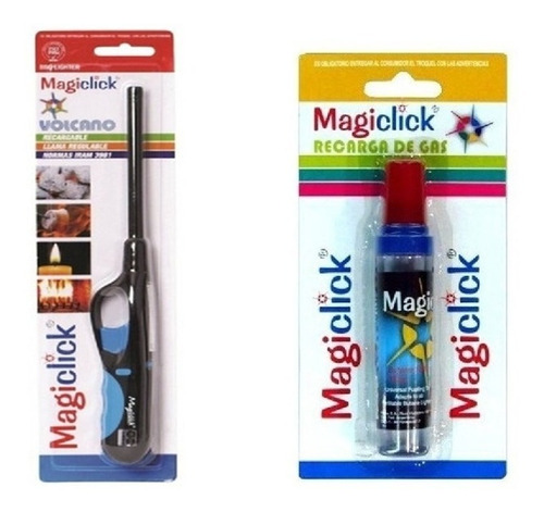 Encendedor Chispero Magiclick Volcano Cocina + Recarga 