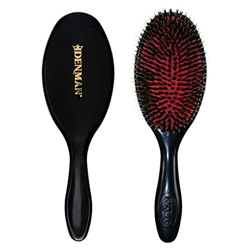 Cepillo De Pelo Denman Cushion (grande) Con Suave Pluma De N