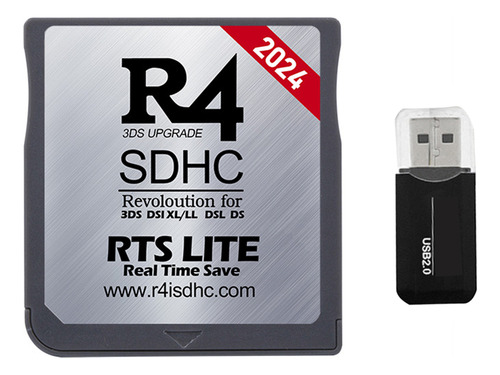 Tarjeta R4 2024 Tarjeta Flash Adaptadora R4 Sdhc Para Dsl Xl