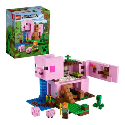 Kit De Construcción Lego Minecraft La Casa Cerdo 21170 8 | Envío gratis
