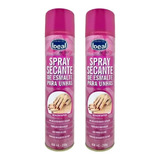 Kit 02 Spray Secante De Esmalte Para Unhas Ideal 400ml