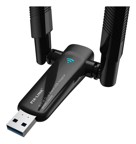 Adaptador Wifi Dual-band 5ghz Wireless 1800mbps 5dbi Usb3.0 