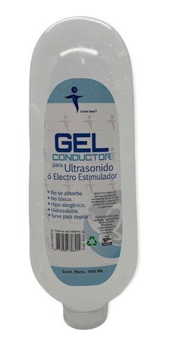 Gel Conductor Ultrasonido Examen Transparente 440ml Zenskki