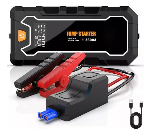 Arrancador De Batería Coche, 3500a Con Smart Clip 26800 Mah