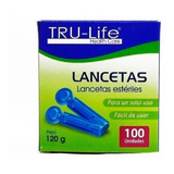 Lanceta Estéril Tru-life Caja X 100 Unidades