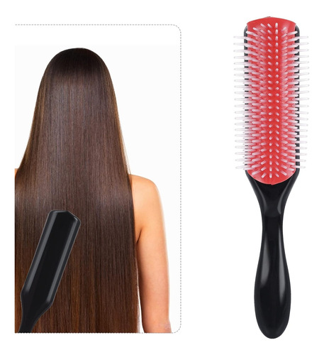 Cepillo De Pelo Flexible Desenredante Cabello Rizo Cuidado