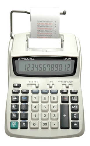 Calculadora De Mesa Com Impressão Bobina Lp25 Procalc