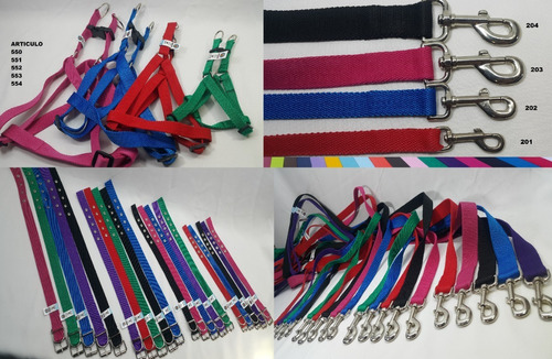 25 Conjuntos Collar Y Pretal O Arnes Pet Shop Oferta