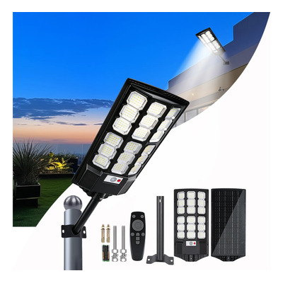 Lampara Led Solar Jardin 1.5kw Sensor Imperm Bateria