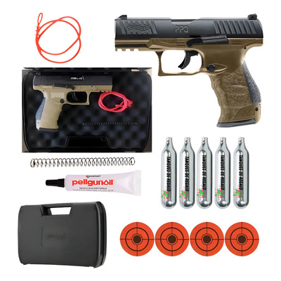 Pistola CO2 Semiautomática Walther PPQ M2 .43 Calibre Arena Paintball | Envío gratis